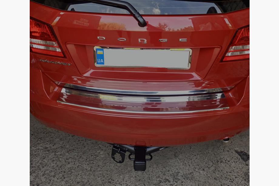 Fiat Freemont 2011-2016 Heckstoßstangenschutz Carmos Edelstahl Foto 1