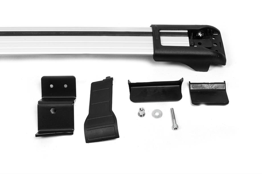 Dacia Duster 2008-2018 Dachträger für Reling abschließbar WingBar V1 (2008-2014, 2 Stk) 2008-2014 Grau Foto 2
