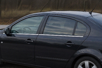 Mazda 3 2003-2009 Fensterzierleisten Edelstahl (4 Stk) Schrägheck Foto 1