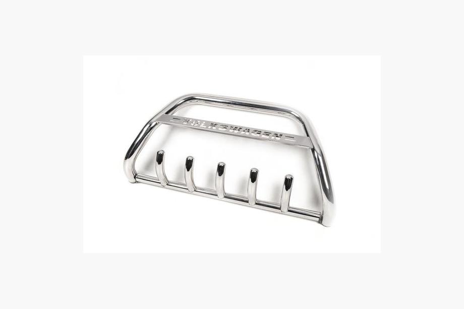 Volkswagen T5 Multivan 2003–2010 Frontbügel WT003 (Edelstahl) 60mm, mit Schriftzug Foto 3