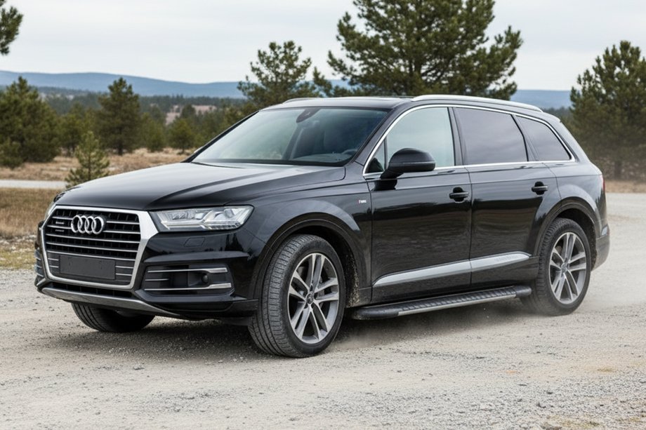 Audi Q7 2015–2026 Trittbretter Bosphorus Grey (2 Stk., Aluminium) Image