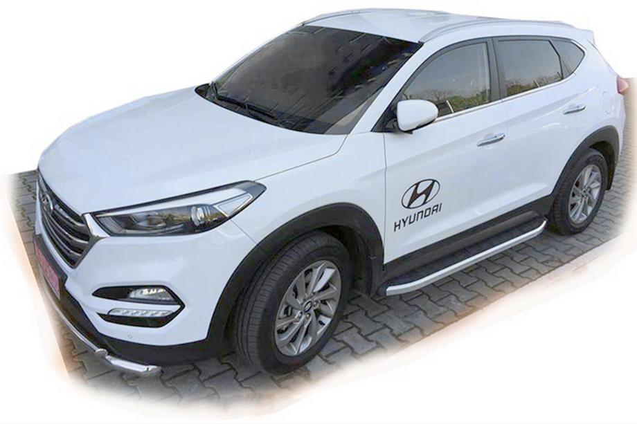 Hyundai Tucson TL 2016-2021 Seitenschweller Fullmond (2 Stk., Aluminium) Image