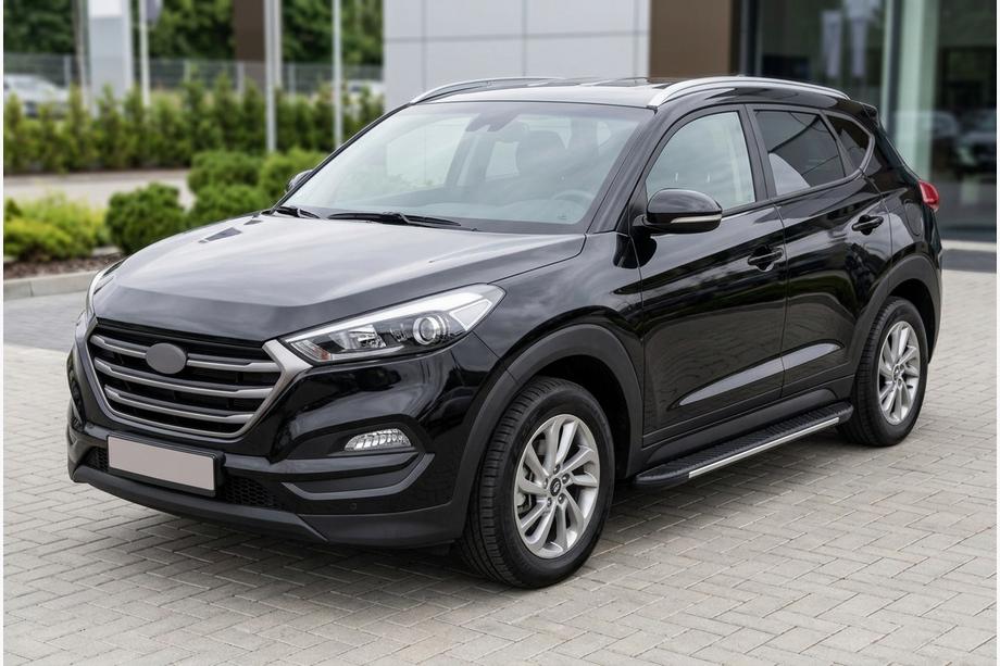 Hyundai Tucson TL 2016-2021 Trittbretter Bosphorus Grey (2 Stk., Aluminium) Image