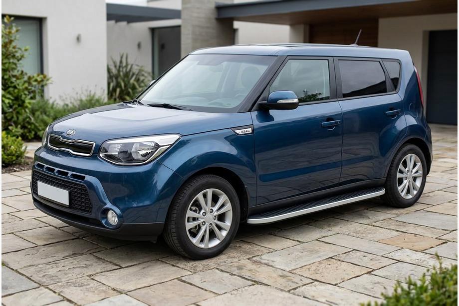 Kia Soul II 2013-2018 Seitenschweller Tayga Grey (2 Stk., Aluminium) Image