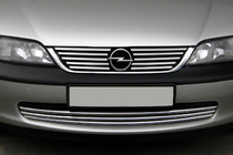 Opel Vectra B 1995-2002 Chrom Kühlergrill Abdeckungen (Edelstahl) Foto 1