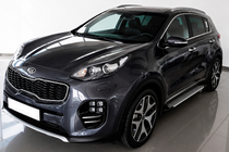 Kia Sportage 2015-2021 Trittbretter Allmond Grey (2 Stk., Aluminium) Foto 1