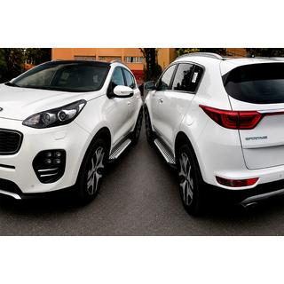 Trittbretter Allmond Grey (2 Stk., Aluminium) Kia Sportage 2015-2021 Foto 4