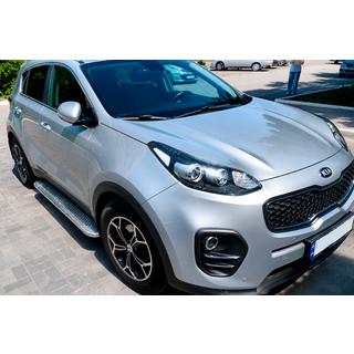 Seitenschweller Maydos V2 (2 Stk., Aluminium & Edelstahl) Kia Sportage 2015-2021 Foto 2