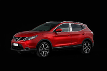 Nissan Qashqai 2014-2021 Chrom B-Säulen Abdeckung (4 Stk, Edelstahl) Foto 3