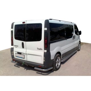 Hintere Eckschutzrohre AK003 (Edelstahl) Opel Vivaro 2001–2015 Foto 2