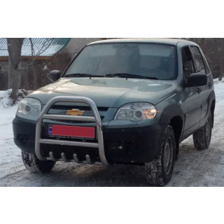 Frontbügel QT007 (Edelstahl) Chevrolet Niva 1998-2020 Foto 3