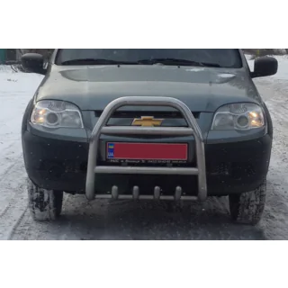 Frontbügel QT007 (Edelstahl) Chevrolet Niva 1998-2020 Foto 2