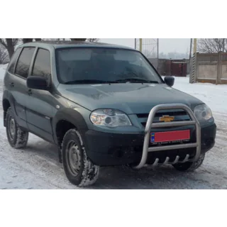 Frontbügel QT007 (Edelstahl) Chevrolet Niva 1998-2020 Foto 4