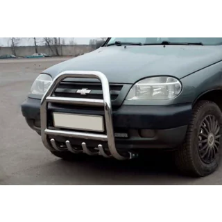 Frontbügel QT007 (Edelstahl) Chevrolet Niva 1998-2020 Foto 1