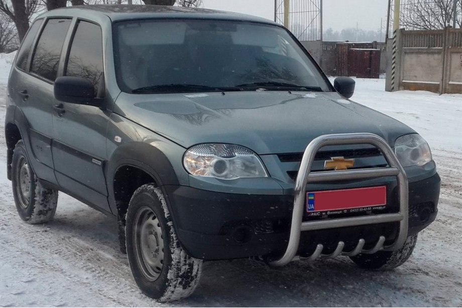 Chevrolet Niva 1998-2020 Frontbügel QT007 (Edelstahl) Foto 4