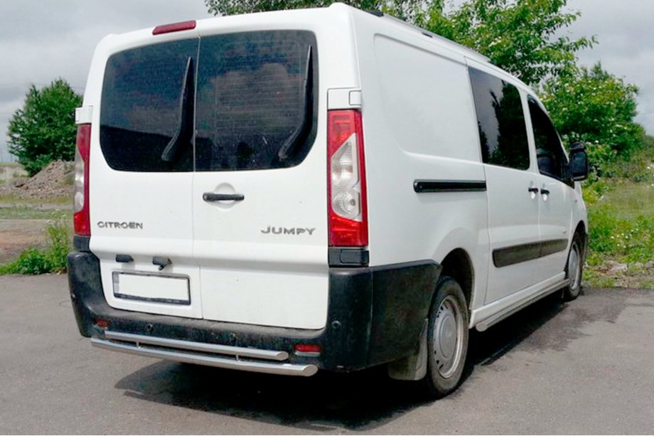 Fiat Scudo 2007-2015 Heckbügel AK002-Doppelt (Edelstahl) Image