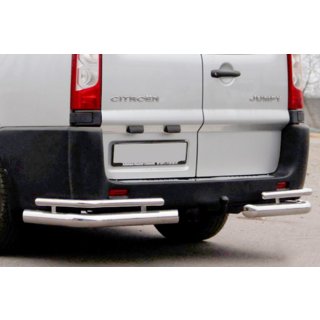Hintere Eckschutz AK-003-Double (2 Stk., Edelstahl) Peugeot Expert 2007-2016 Foto 1
