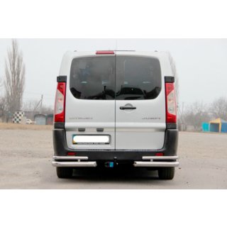 Hintere Eckschutz Double (2 Stk., Edelstahl) Citroen Jumpy 2007–2017 Foto 3