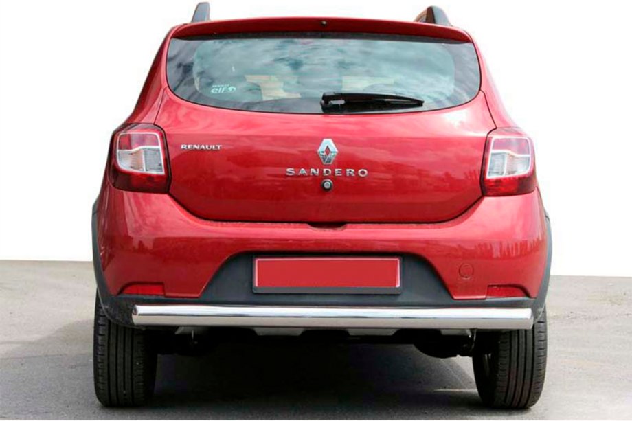 Dacia Sandero 2013-2020 Heckbügel AK002 (Edelstahl) Image