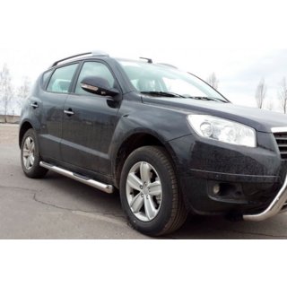 Seitliche Rohre (2 Stk., Edelstahl) Geely Emgrand X7 2011- Foto 4