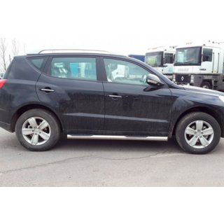 Seitliche Rohre (2 Stk., Edelstahl) Geely Emgrand X7 2011- Foto 2