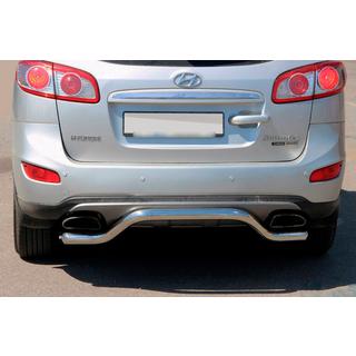 Heckschutzbügel AK007-2 (Edelstahl) Hyundai Santa Fe 2 2006-2012