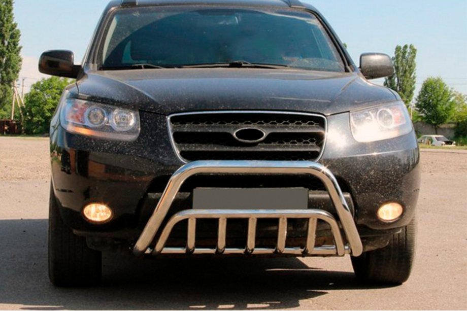 Hyundai Santa Fe 2 2006-2012 Frontbügel WT002 (Edelstahl) Image