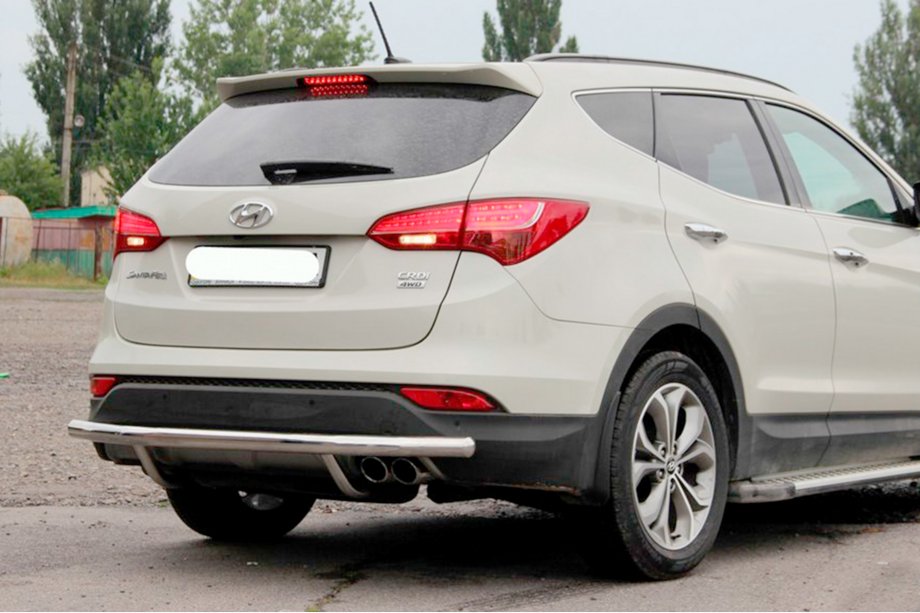Hyundai Santa Fe 3 2012-2018 Heckbügel AK002 (Edelstahl) Foto 2