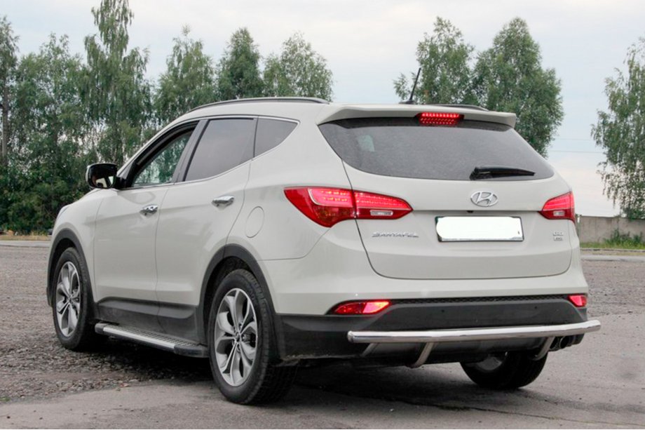 Hyundai Santa Fe 3 2012-2018 Heckbügel AK002 (Edelstahl) Foto 3