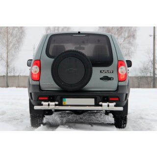 Heckbügel AK015 (Edelstahl) Chevrolet Niva 1998-2020 Foto 2