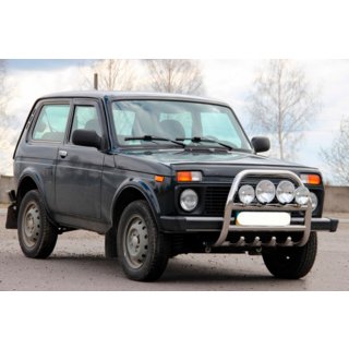 Frontbügel QT007 (Edelstahl) Lada Niva та Urban 1977- Foto 3