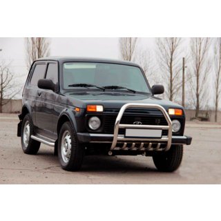 Frontbügel QT007 (Edelstahl) Lada Niva та Urban 1977- Foto 4