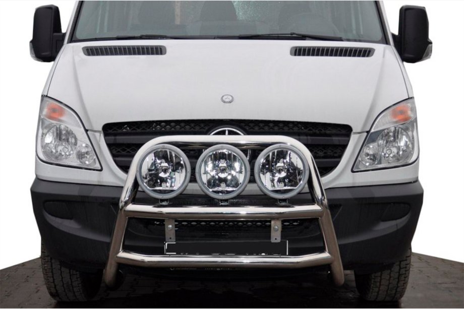 Mercedes Sprinter W906 2006–2018 Frontbügel hoch WT018 (Edelstahl) Foto 1