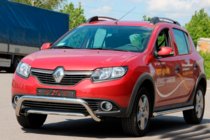 Dacia Sandero 2013-2020 Frontbügel WT007 (Edelstahl) Foto 1