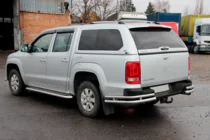 Volkswagen Amarok 2010-2022 Hintere Eckschutzrohre AK003-Double (2 Stk., Edelstahl) Foto 1