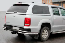 Volkswagen Amarok 2010-2022 Hintere Eckschutzrohre AK003-Double (2 Stk., Edelstahl) Foto 2