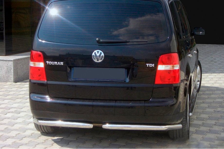 Volkswagen Touran 2003-2010 Hintere Eckschutzrohre AK003 (2 Stk., Edelstahl) Image