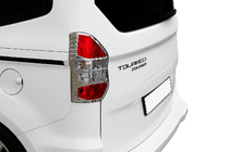 Ford Courier 2014-2023 Chrom Blenden für Rückleuchten (2 Stk., Kunststoff) Foto 1