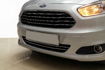 Ford Courier 2014-2023 Kühlergrill Blenden OmsaLine (2014-2018, 4 Stk, Edelstahl) Foto 3