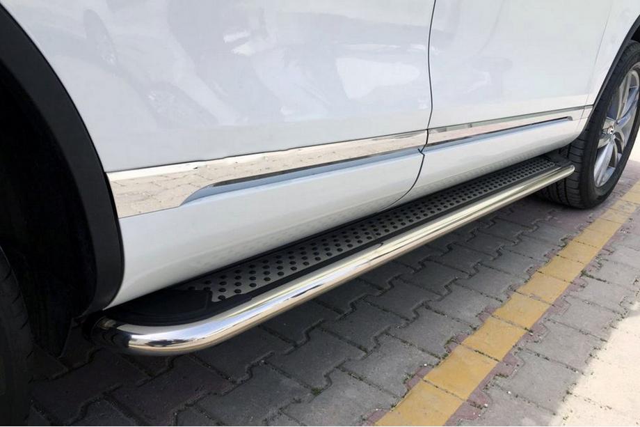 Volkswagen Touareg 2010-2018 Seitenschweller Maydos V2 (2 Stk., Aluminium & Edelstahl) Image