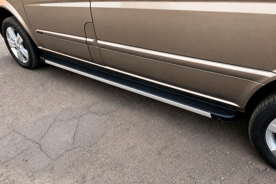 Mercedes Vito/V-class W447 2014- Seitenschweller Maya V1 (2 Stk., Aluminium) Kurz und Mittel Foto 5