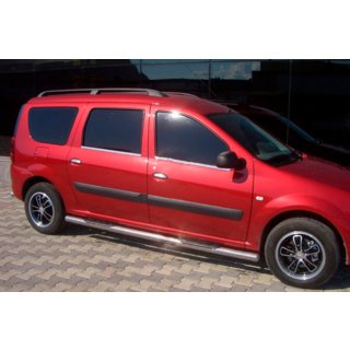 Seitliche Rohre (2 Stk., Edelstahl) Dacia Logan MCV 2004-2014 Foto 1