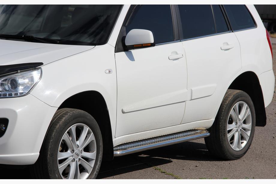 Chery Tiggo 1 2005-2016 Seitenschweller Premium (2 Stk., Edelstahl) Image