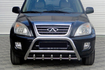 Chery Tiggo 1 2005-2016 Frontbügel WT003 (Edelstahl) Ø50 mit Rohr Foto 1