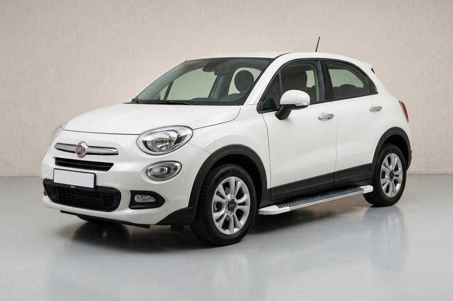 Fiat 500X 2014-2024 Seitenschweller Allmond White (2 Stk., Aluminium) Image