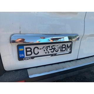 Chromleiste über dem Kennzeichen (Edelstahl) Opel Vivaro 2015-2019 Foto 4