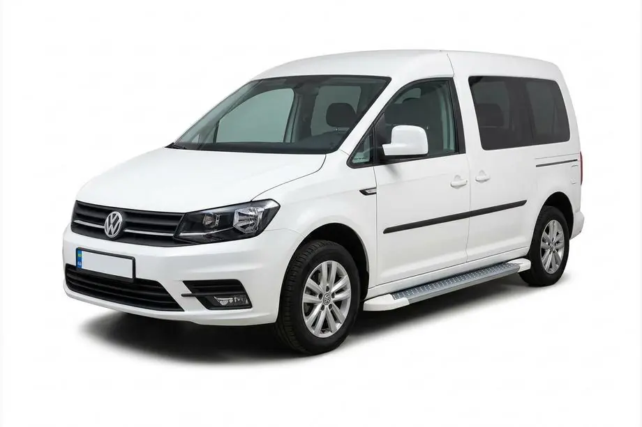Volkswagen Caddy 2015-2020 Seitenschweller Allmond White (2 Stk., Aluminium) Image