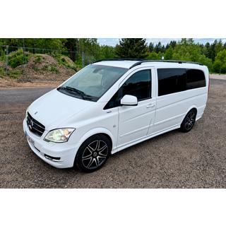 Schwarze Dachreling CAN Original Design (Metallfuesse) Mercedes Vito W639 2004-2014 Foto 2