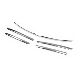 Chrom Zierleisten für Kühlergrillkante (5 Stk, Edelstahl) Mercedes ML W163 1997-2005 Foto 4
