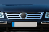 Volkswagen Caddy 2004-2010 Grillabdeckung Edelstahl OmsaLine - Italienischer Edelstahl Foto 1